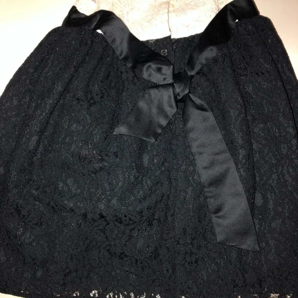 Carters girls 3T black and white‎ lace overlay dress sleeveless